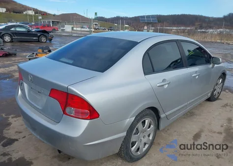 2008 Honda Civic Lx z USA, uszkodzony, nr VIN 1HGFA16538L067851